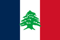 Flag of Lebanon - French Mandate